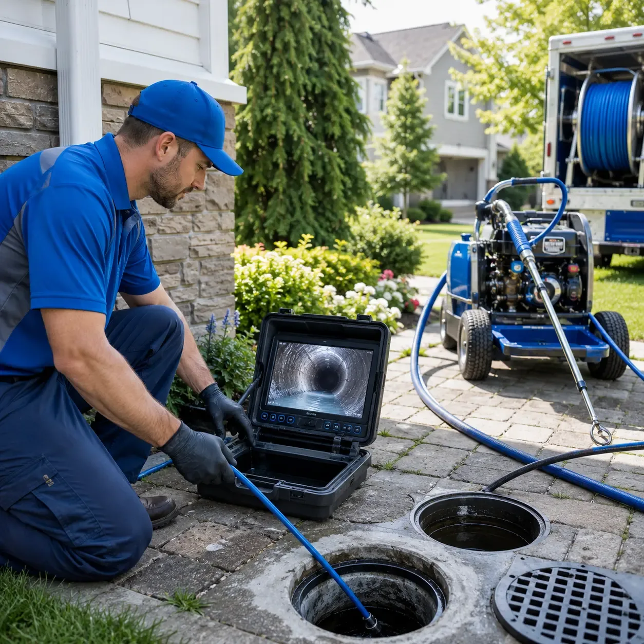 Outdoor drain cleaning professionals serving Holcomb, IL